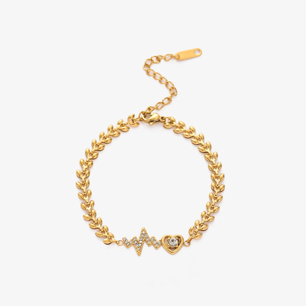 Náramek s přívěskem srdce