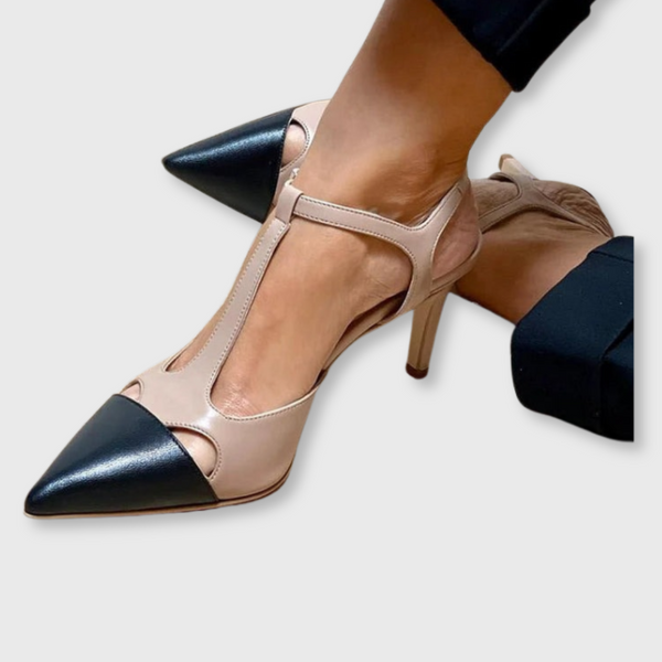 Elise™ | Dvoubarevné lodičky s špičatou špičkou
