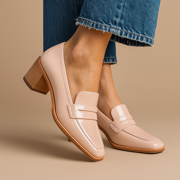 Gwen™ | Dámské lesklé loafers