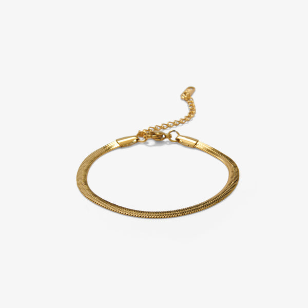 Náhrdelník s plochým hadím řetízkem