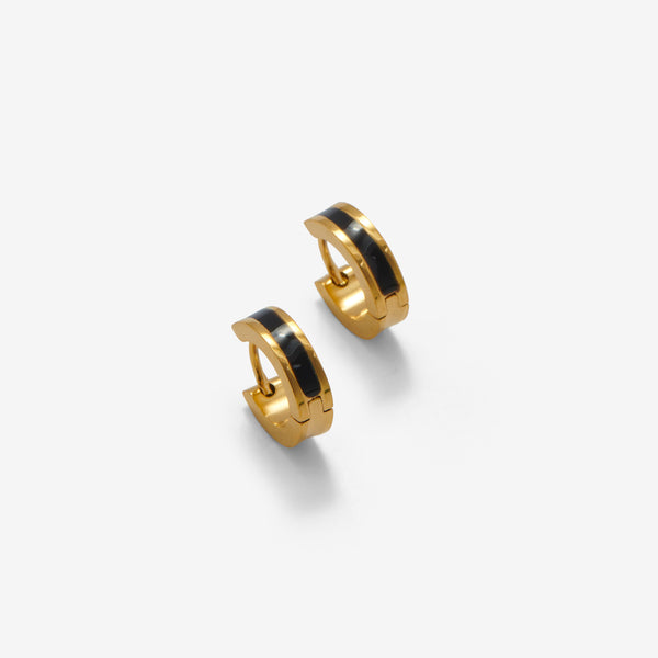 Emailové pruhové náušnice