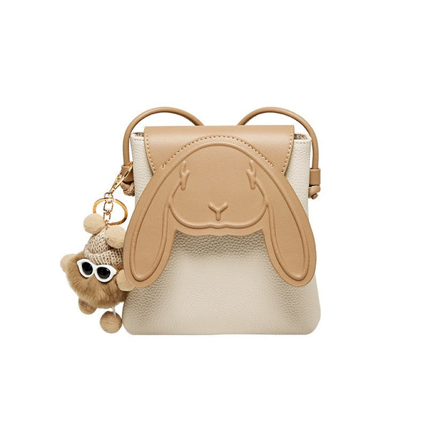 Kabelka na telefon Rabbit z pravé kůže - mini crossbody