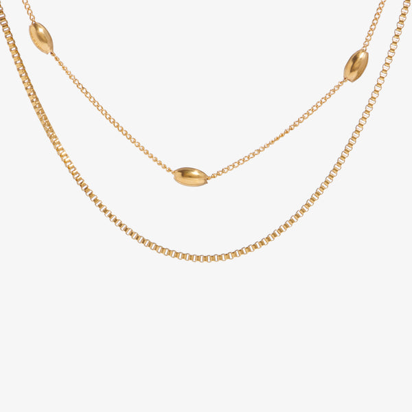 Náhrdelník s oválnou kuličkou