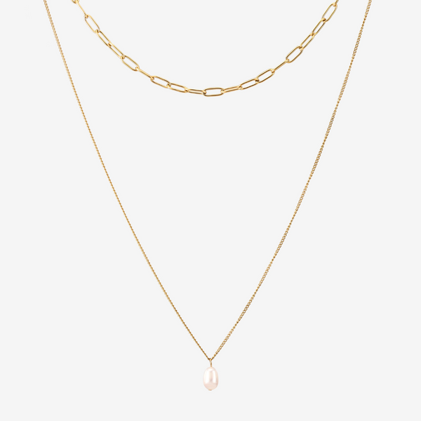 Náhrdelník s vrstvenými perlami