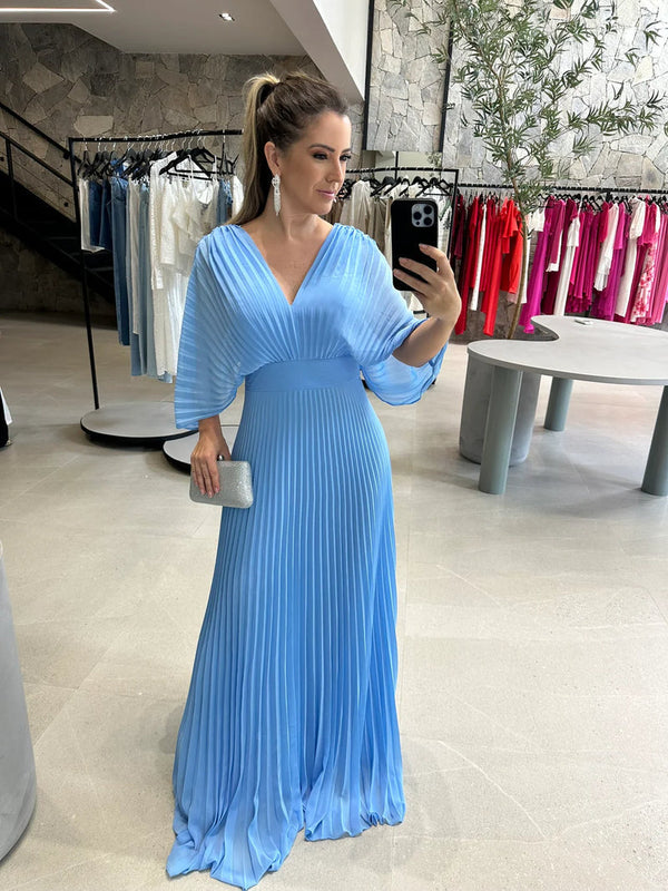 Paya | Elegantní midi šaty s V-výstřihem