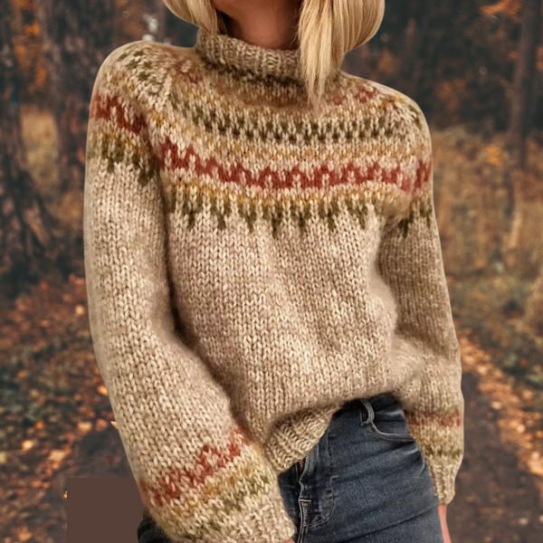 Astrid™ | Dámský nordický pletený svetr