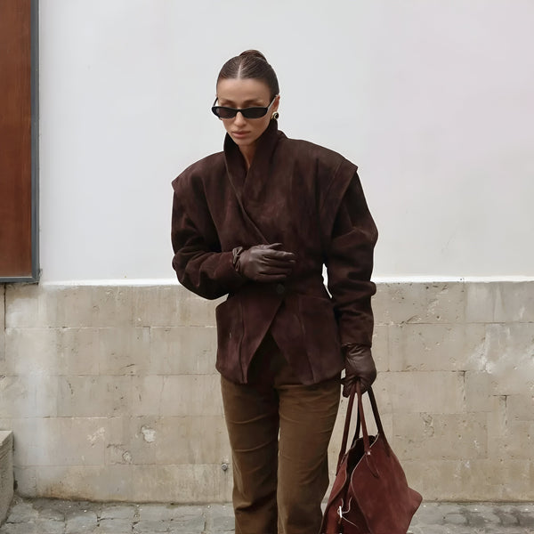 Lina - Suede podzimní bunda
