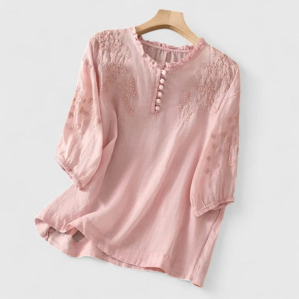 Vasilene | Elegantní Blůza s Knoflíky
