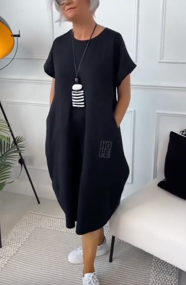 Zuzanna | Lehká letní šaty s kulatým výstřihem
