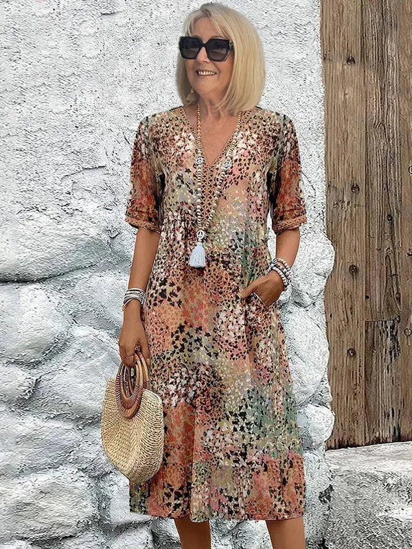 Monica | Elegantní květinové šaty