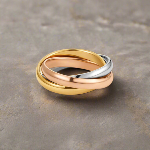 Félicie - Tricolour Loop Ring