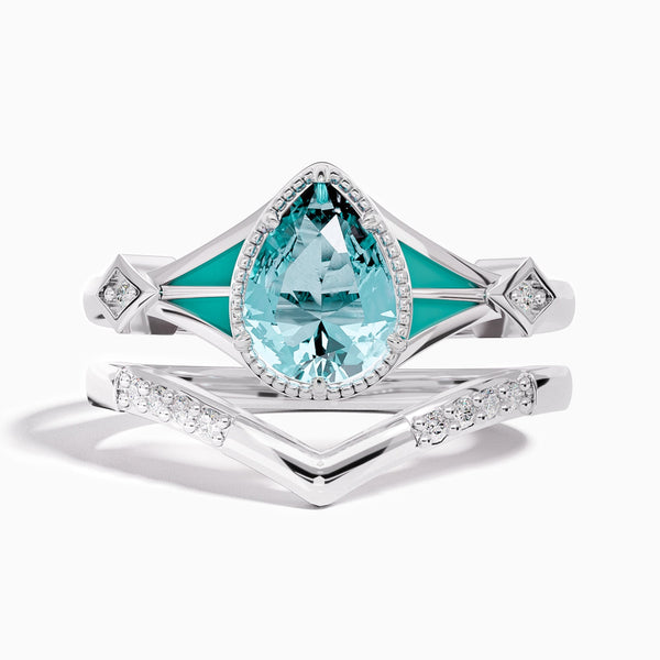 Eternal Angel's Tear Ring - Aquamarine