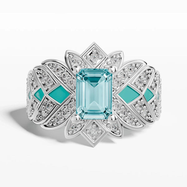 Nautical Starlight Ring - Aquamarine