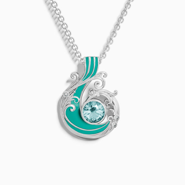 Náhrdelník Savanna Swirl - Akvamarín