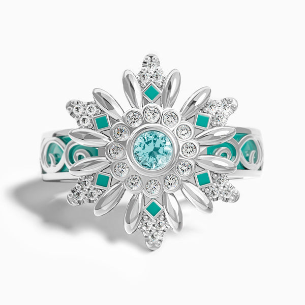 Snowbound Mystery Ring - Aquamarine