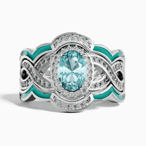 Sunset Canyons Ring - Aquamarine